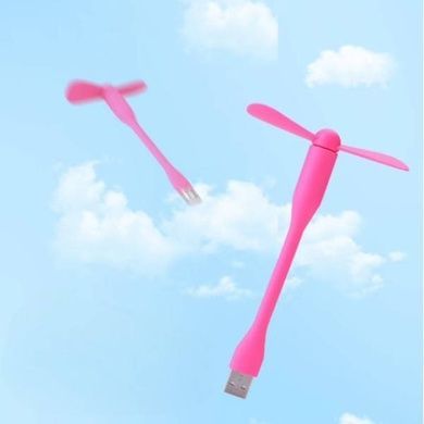Мини-вентилятор для ноутбука, повербанка и ПК в USB Розовый