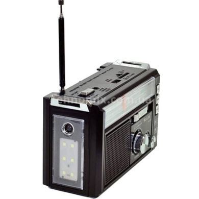 Радиоприемник с фонарем переносной аккумуляторный GOLON RX382 LED Черный