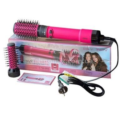 Фен-стайлер зі змінними насадками Blow-dry brush AND V-480 Рожевий