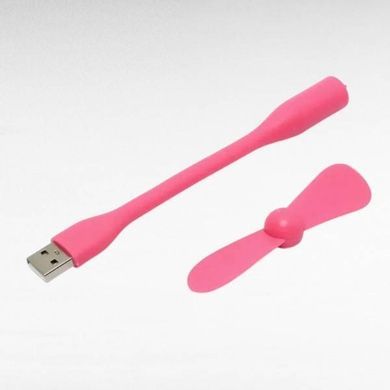 Мини-вентилятор для ноутбука, повербанка и ПК в USB Розовый