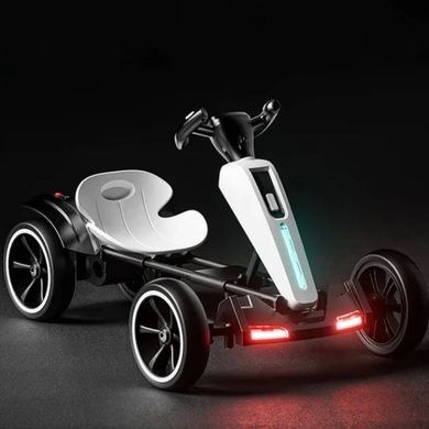 Электрокарт аккумуляторный Bambi складной детский M-6277 EBR-3 Белый