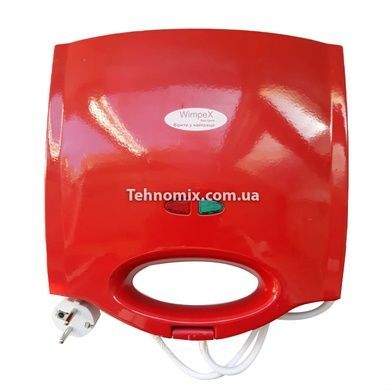 Сэндвичница Гриль Вафельница 3 в 1 Wimpex WX - 1056, 750Вт, Красная