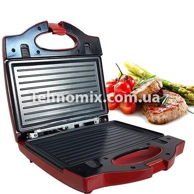 Сэндвичница Гриль Вафельница 3 в 1 Wimpex WX - 1056, 750Вт, Красная