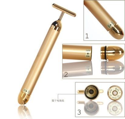 Energy Beauty Bar ионный вибромассажер для лица Revoskin Gold