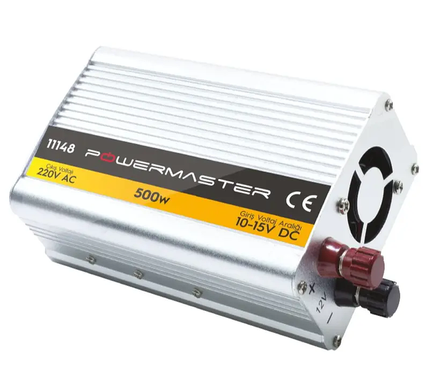 Інвертор автомобільний PowerMaster 12V-220V 500W