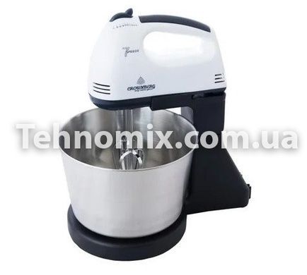 Міксер з металевою чашею Crownberg CB-7321 Білий