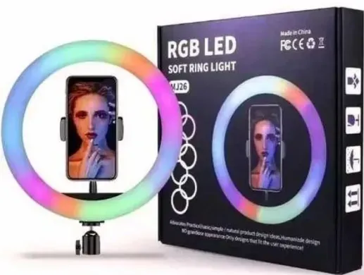 Светодиодное селфи-кольцо RGB LED MJ300 SOFT RING LIGHT