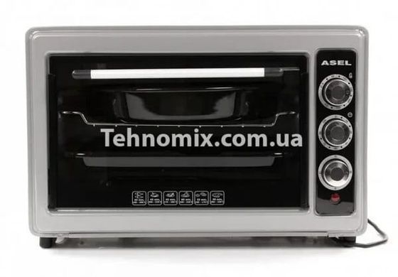 Електрична духовка Asel AF-33-23 33 л 1300 Вт Сіра + Подарунок