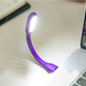 Портативный гибкий USB LED светильник фиолетовый