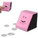 Копилка Жующая Монеты с Лицом Face Piggy Bank Розовая