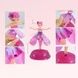 Летающая кукла фея Flying Fairy летит за рукой на подставке Розовая