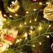 Гирлянда роса пушистая линейная внутренняя 30м 300LED USB Зеленая проволока, теплый свет