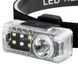Ліхтар налобний у чохлі з датчиком руху YJ-A06-LED+6SMD (RGB) Чорний