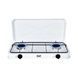 Газова плита двоконфоркова настільна Cooking Gas Stove RAF R.8504 W Біла