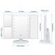 УЦЕНКА! Косметическое складное зеркало Led Mirror с LED подсветкой (УЦ-№-24) white