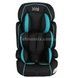 Автокресло детское система ISOFIX вес ребенка от 9-36 кг JOY RS-74810 Черное с голубым