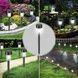 Набір садових світильників на сонячній панелі 12шт 30см light Lawn Lamp Чорний