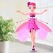 Летающая кукла фея Flying Fairy летит за рукой на подставке Розовая