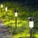 Набір садових світильників на сонячній панелі 12шт 30см light Lawn Lamp Чорний