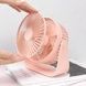Вентилятор настільний компактний настільний/підвісний Wall mounted fan AND1261 Рожевий