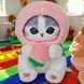 Игрушка мягкая 25см Котик в розовой шапочке