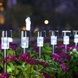 Набір садових світильників на сонячній панелі 12шт 30см light Lawn Lamp Чорний