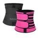 Утягивающий пояс для похудения Waist training corset Розово-черный L