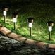 Набір садових світильників на сонячній панелі 12шт 30см light Lawn Lamp Чорний