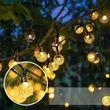 Гирлянда Шарики 100 Led уличная влагоустойчивая черный провод SF- 64 Белый свет