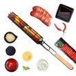 Сетка гриль для овощей с деревянной ручкой Kebab Seekh Holder