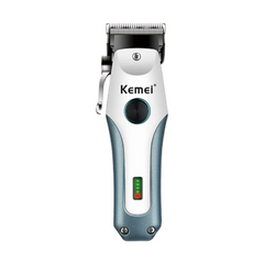 Машинка для стрижки волосся, бездротовий електричний триммер для бороди та волосся KEMEI KM-2621 Сіра