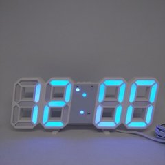 Електронні настільні годинник з будильником і термометром LY 1089 Сині