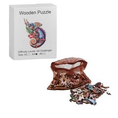 Пазл деревянный Хамелеон К5047/B36699 Wooden Puzzle