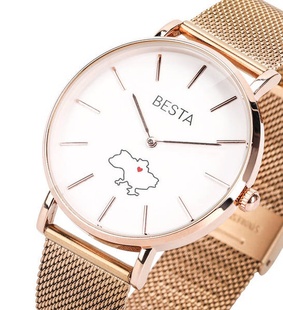 Годинники жіночі Besta Love UA Rosegold