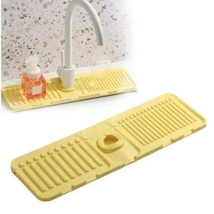 Килимок бризковик на кран Drain mat LY-692 Жовтий