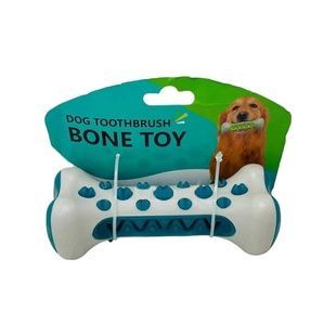 Гумова кісточка для собак TOOTH BRUSH DOG Бірюзова