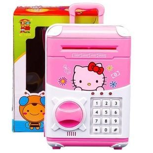 Сейф копилка с кодовым замком Hello Kitty