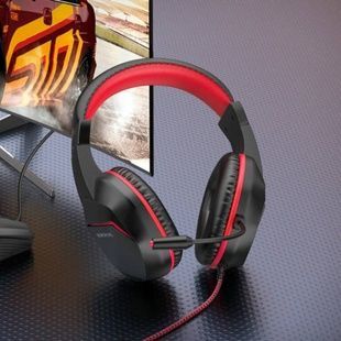 Наушники проводные геймерские с микрофоном BOROFONE PHANTOM GAMING BO104 Черные