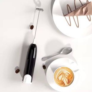 Електричний капучінатор для молока Milk Frother Чорний з білим