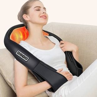 Універсальний роликовий масажер для спини шиї та плечей Massager of Neck Kneading з ІЧ-прогріванням електричний