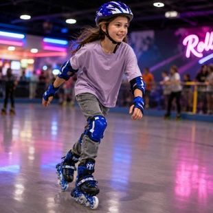 Ролики дитячі розсувні з повним комплектом захисту 34-37 Scale Sports Blue Сині