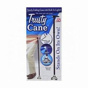 Телескопічна складна тростина з вбудованим ліхтариком Trusty Cane