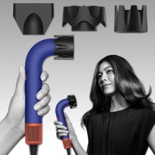 Фен-стайлер для укладки волос с 6 насадками Beheart Hair Dryer X11PRO Синий