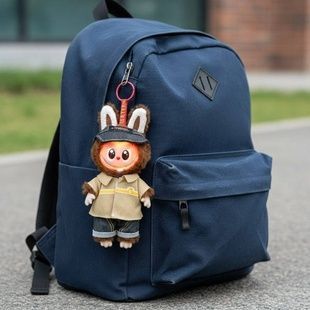 Игрушка-брелок Лабубу с подсветкой и звуками H-20см LBB 013 E-1 В кепке