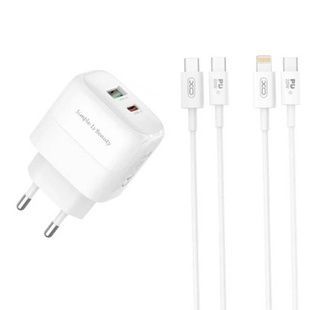 Мережевий зарядний пристрій блок живлення XO L136 PD20W 1USB-C Fast Charging Charger with Type-C cable