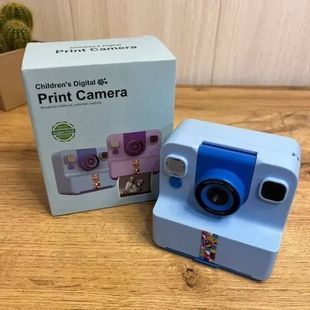 Фотоаппарат моментальной печати HD Print Camera Синяя