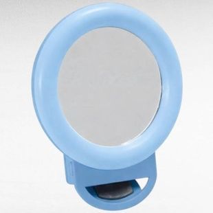 Селфі-кільце світлодіодне із дзеркалом для телефону/планшета Selfie Ring Light Блакитний