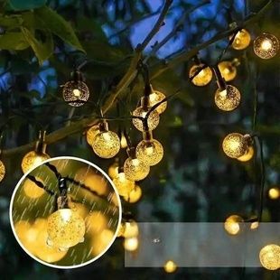 Гірлянда Кульки 100 Led вулична вологостійка чорний провід SF-64