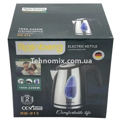 Электрочайник Rainberg RB-913 1850 Вт 2 л Нерж/стекло
