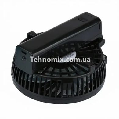 Ручной вентилятор на подставке fan 2 (складная ручка) - Черный